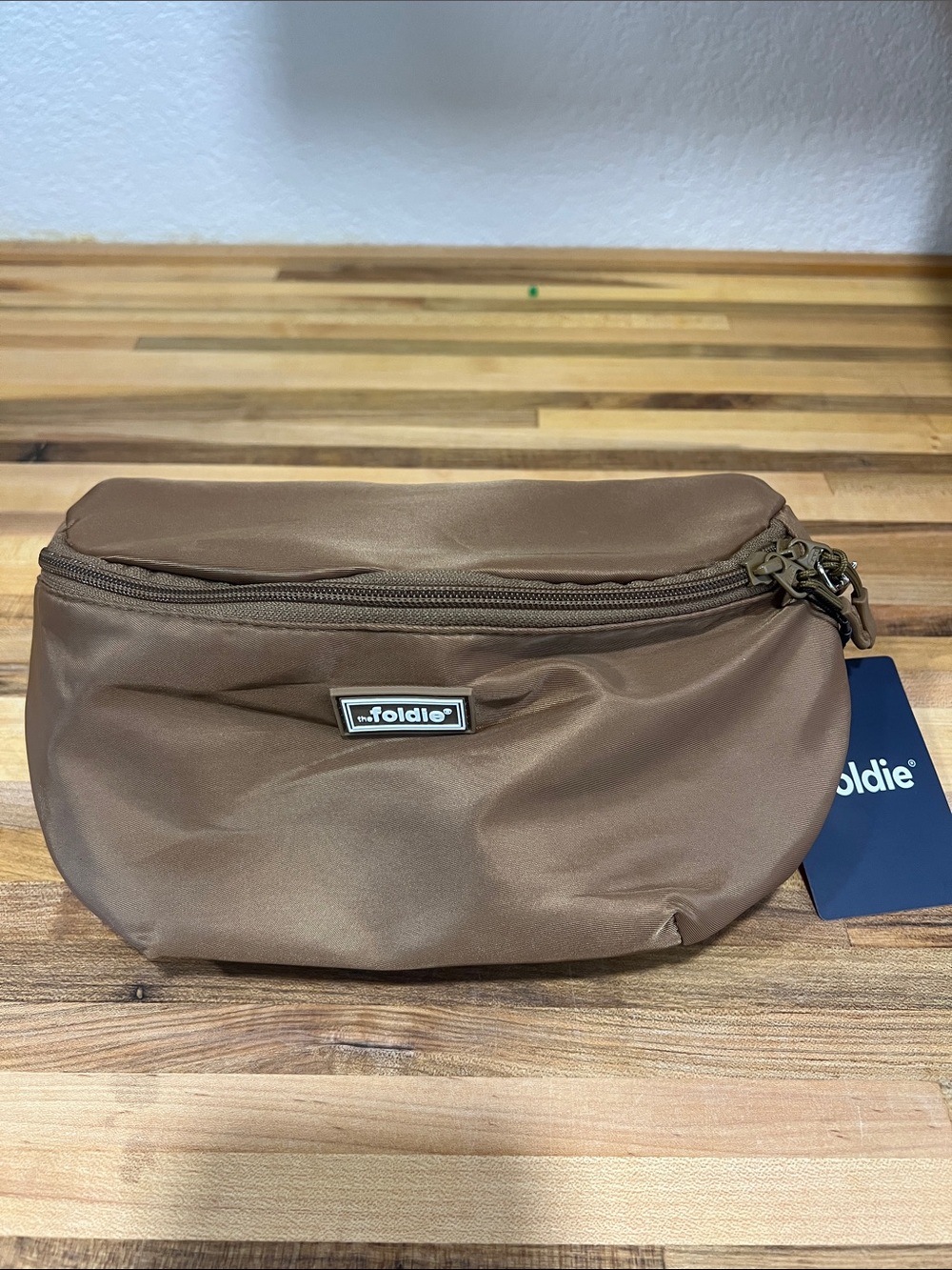 The Foldie® Crossbody Brown Waist Bag  - Casual Travel Pouch.